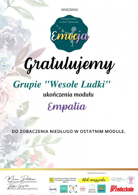 potwierdzenie ukończenia modułu 