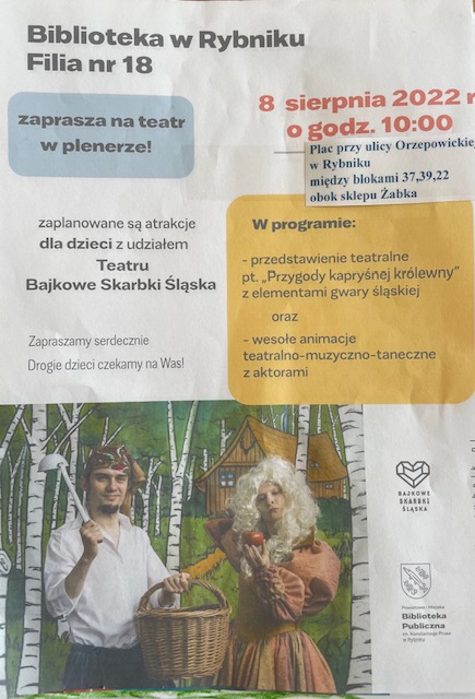 płata odnośnie teatru w bibliotece