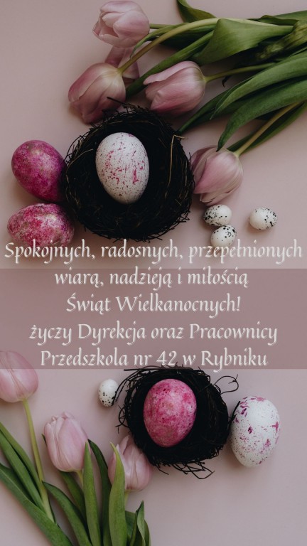 wielkanocna kartka z życzeniami