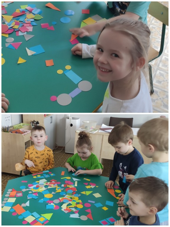 Zabawy klockami geometrycznymi