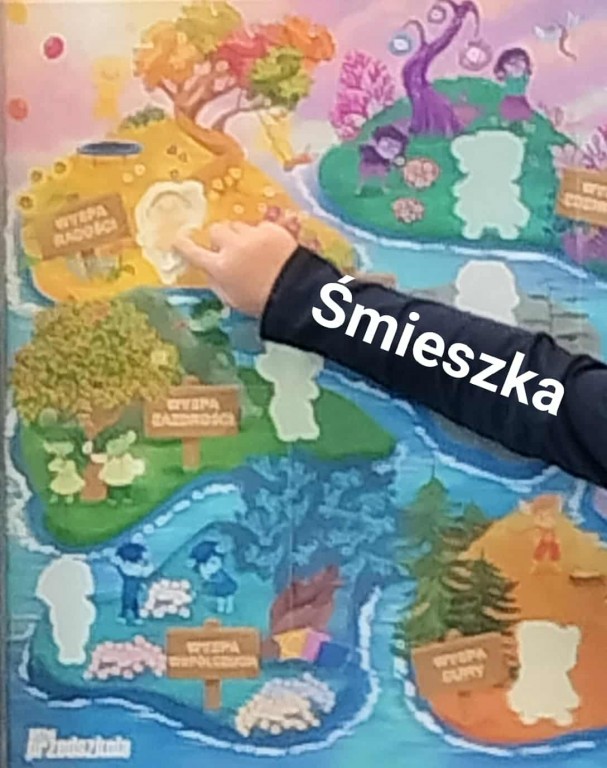 plakat z wyspami emocji