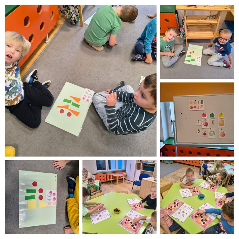 matematyczne zabawy na dywanie