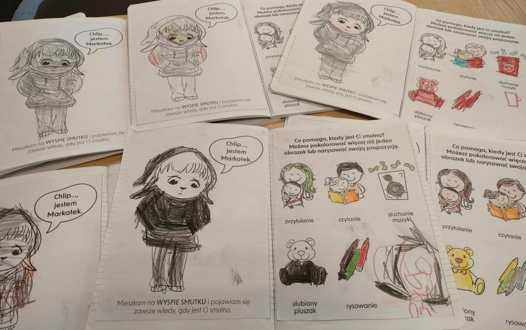 dzieci podczas zajęć o emocjach