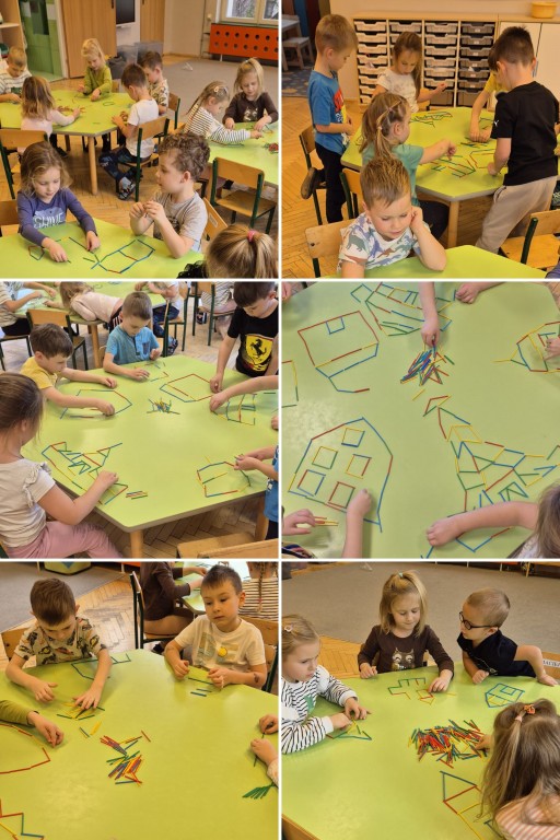 Zabawy kreatywne- tworzenie obrazków z patyczków