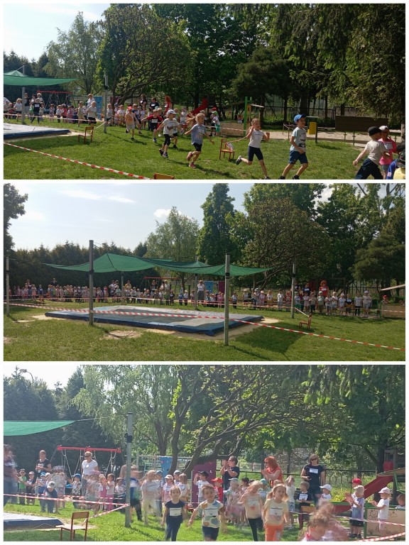 dzieci podczas biegu