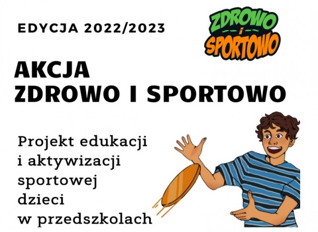 Akcja zdrowo i sportowo - plakat